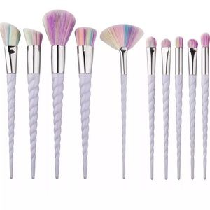 New 10pcs Unicorn Makeup Brush Set